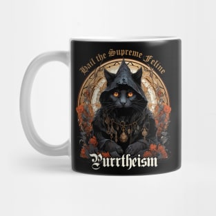 Purrtheism: Hail the Supreme Feline Mug